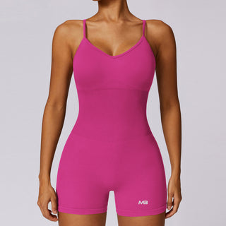 Flex Bodysuit Short - Pink