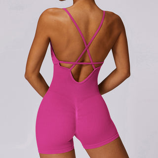 Flex Bodysuit Short - Pink