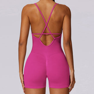 Flex Bodysuit Short - Pink