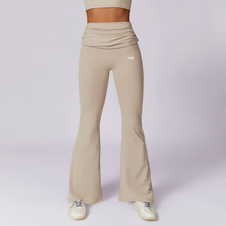 Flow Flare Leggings - Creme