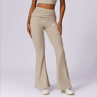 Flow Flare Leggings - Creme