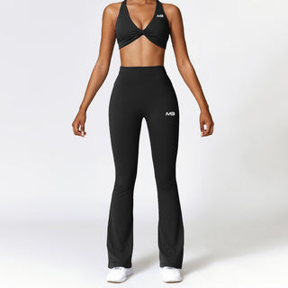 Flow V2 V Flare Leggings - Black