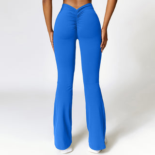 Flow V2 V Flare Leggings - Royal Blue