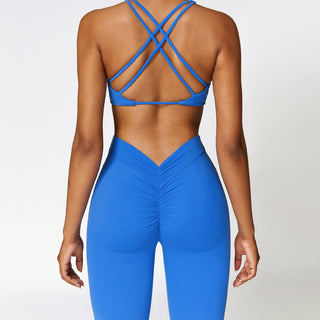 Flow V2 V Flare Leggings - Royal Blue