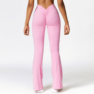 Flow V2 V Flare Leggings - Baby Pink