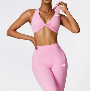 Flow V2 V Flare Leggings - Baby Pink