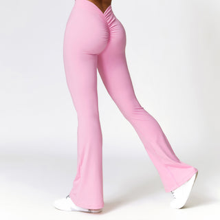 Flow V2 V Flare Leggings - Baby Pink