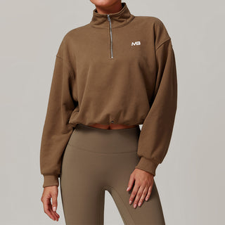 Haven Half Zip - Mocha