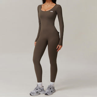 Icon Bodysuit Long Sleeve - Mocha