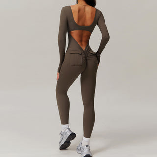 Icon Bodysuit Long Sleeve - Mocha