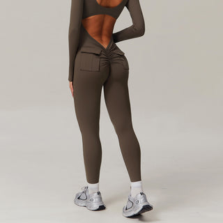 Icon Bodysuit Long Sleeve - Mocha