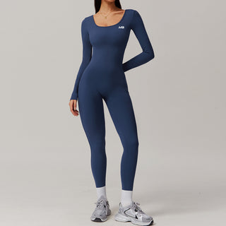 Icon Bodysuit Long Sleeve - Navy