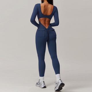 Icon Bodysuit Long Sleeve - Navy