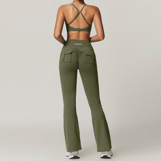 Icon Flare Leggings - Hunter