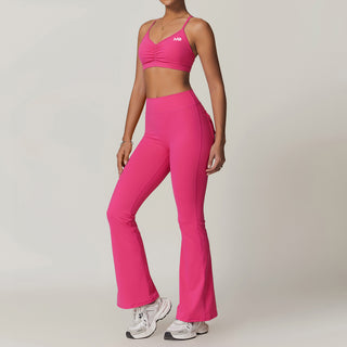 Icon Flare Leggings - Magenta