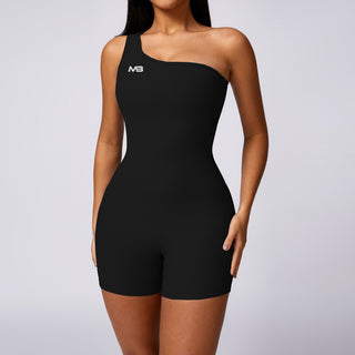 Illusion Bodysuit Short - Black