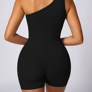 Illusion Bodysuit Short - Black
