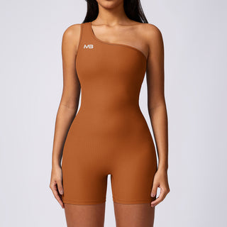 Illusion Bodysuit Short - Chestnut