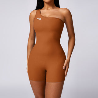 Illusion Bodysuit Short - Chestnut