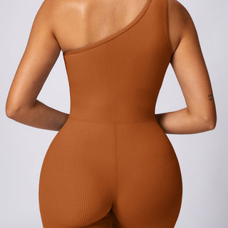 Illusion Bodysuit Short - Chestnut