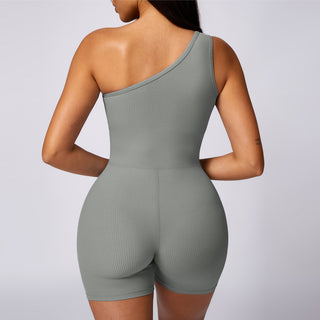 Illusion Bodysuit Short - Grey