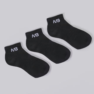 MB Low Socks (3 Pack) - Black