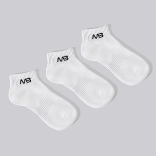 MB Low Socks (3 Pack) - White