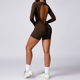 Luxe Bodysuit Short - Coffee