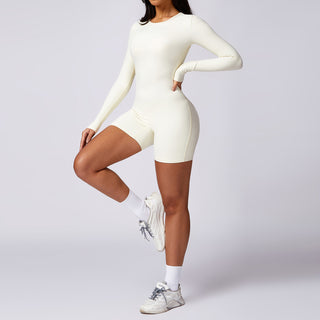 Luxe Bodysuit Short - White