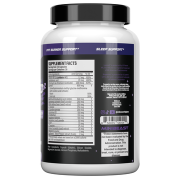 Night Time Fat Burner | Overnight ShredZZZ Extreme | Minibeast