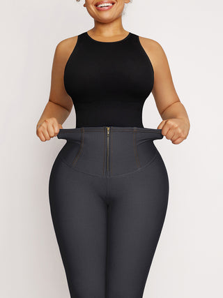 Snatched Z Leggings - Dark Wash Denim
