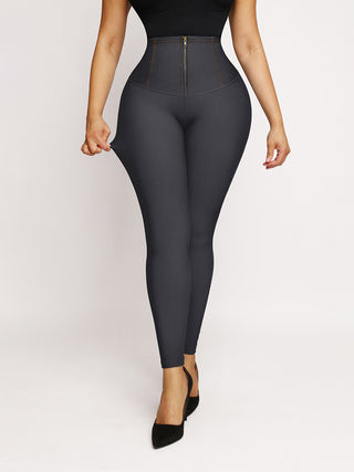 Snatched Z Leggings - Dark Wash Denim