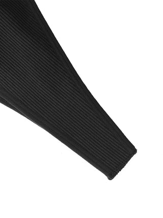 Contour V Dress - Black