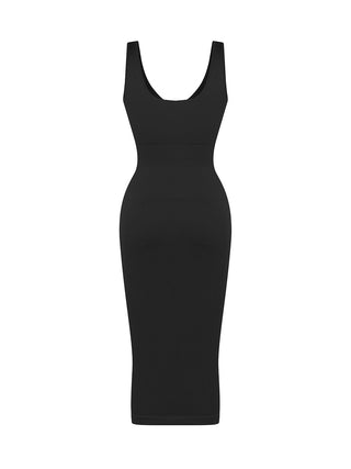 Contour V Dress - Black