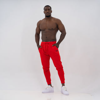 Fitted Joggers - Red