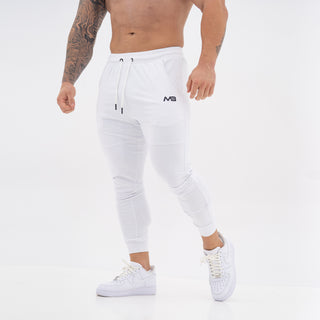 Fitted Joggers - White