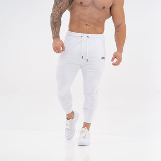 Fitted Joggers - White