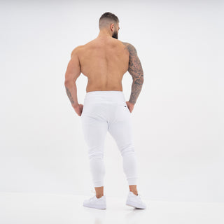Fitted Joggers - White