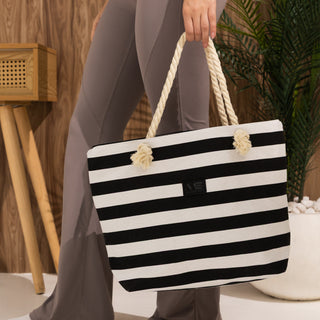 Monaco Stripe Tote - Natural