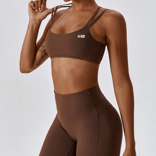 Oasis Sports Top - Coffee