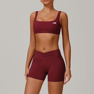 Rise Sports Top - Burgundy