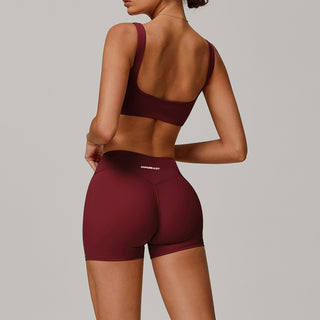 Rise Sports Top - Burgundy