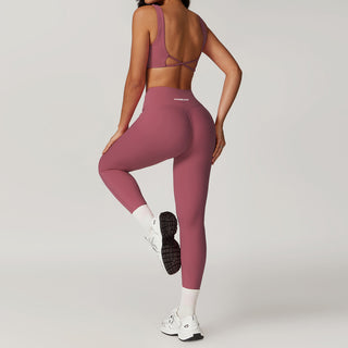 Silque Leggings - Mauve