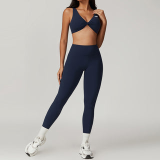 Silque Sports Top - Navy