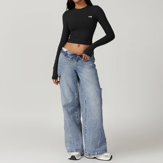 Soft Forme Crop Top - Black