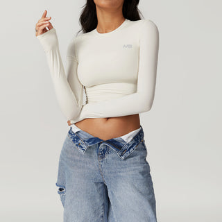 Soft Forme Crop Top - Ivory