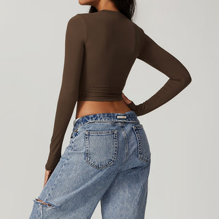 Soft Forme Crop Top - Mocha
