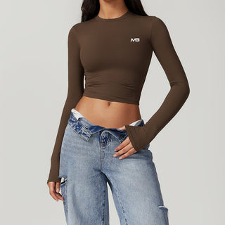 Soft Forme Crop Top - Mocha