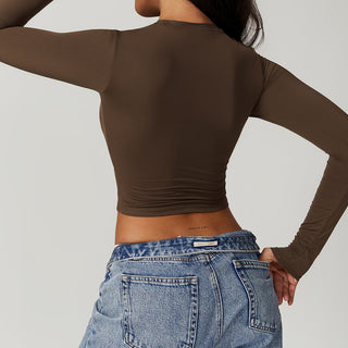 Soft Forme Crop Top - Mocha