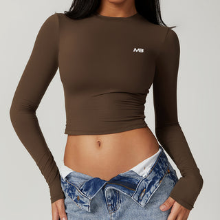 Soft Forme Crop Top - Mocha